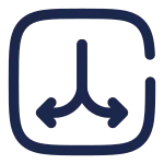 Branching Paths Down SVG Icon